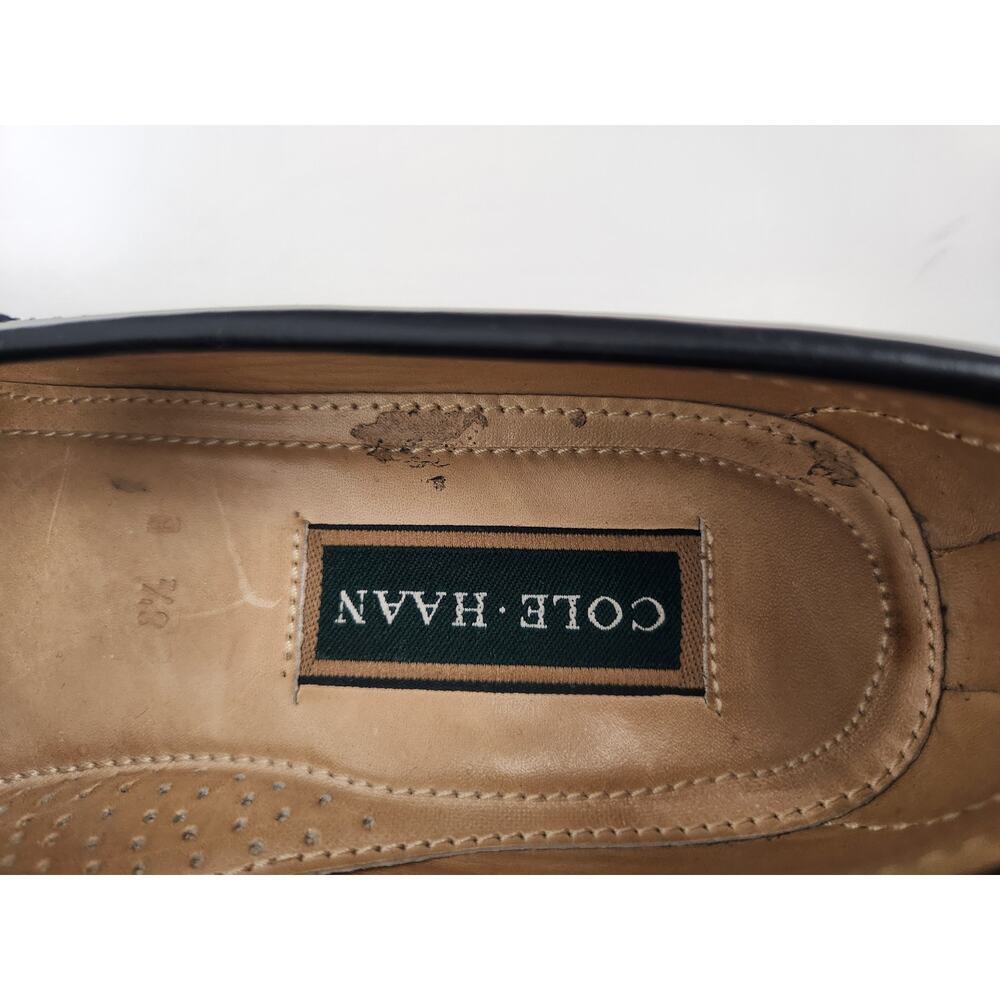 Cole Haan Black Leather Tassel Loafers - Picture 12 of 14